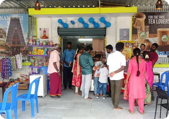 Interior design of Nammu Tea World outlet