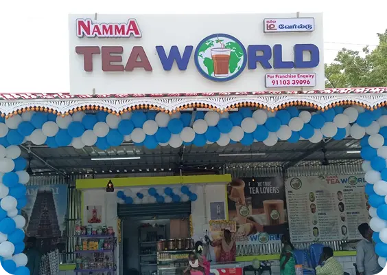 Tea preparation at franchise kitchen