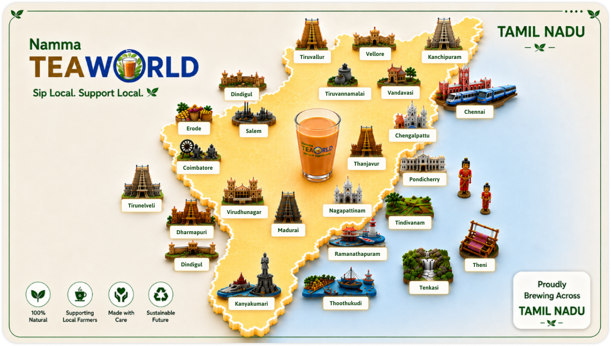 Tea World Franchise Locations Map