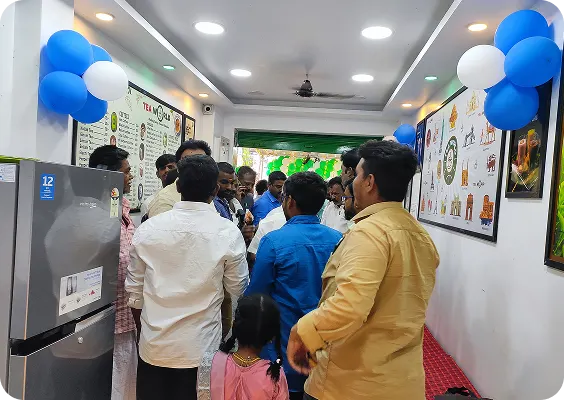 Interior view of Tea World franchise