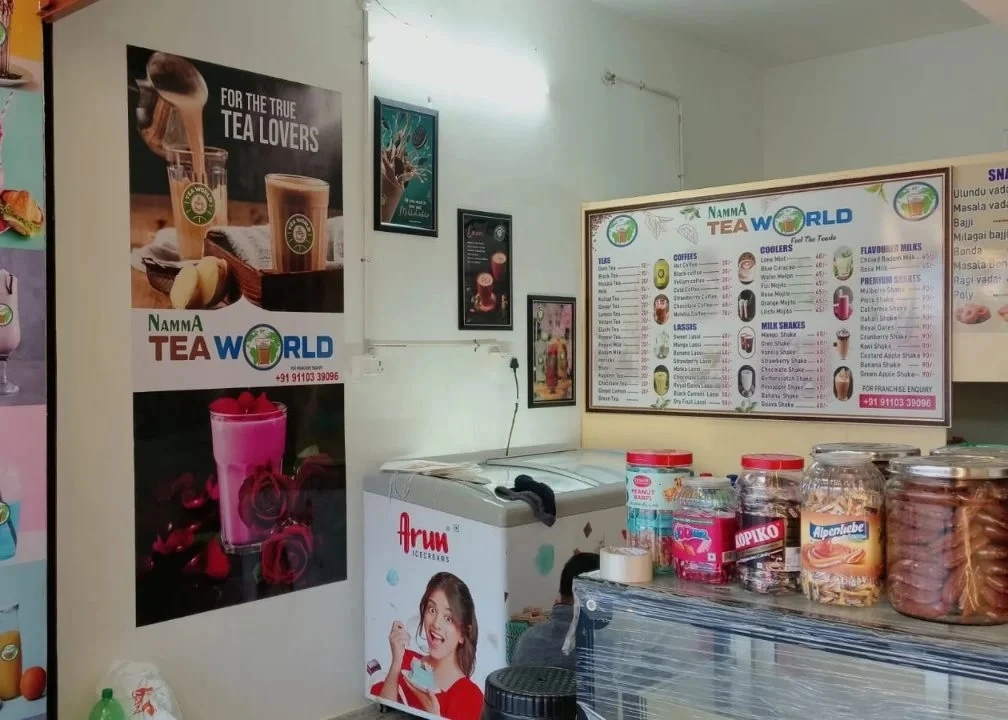 Interior design of Nammu Tea World outlet